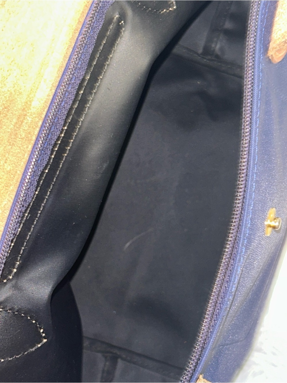 Longchamp Le Pliage Small Navy Tote Bag - Picture 8 of 14